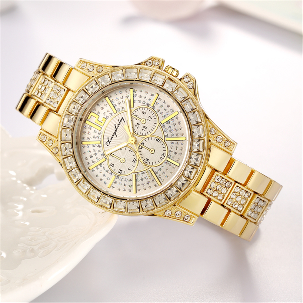 Classic Style Solid Color Horseshoe Buckle Quartz Women's Watches display picture 3