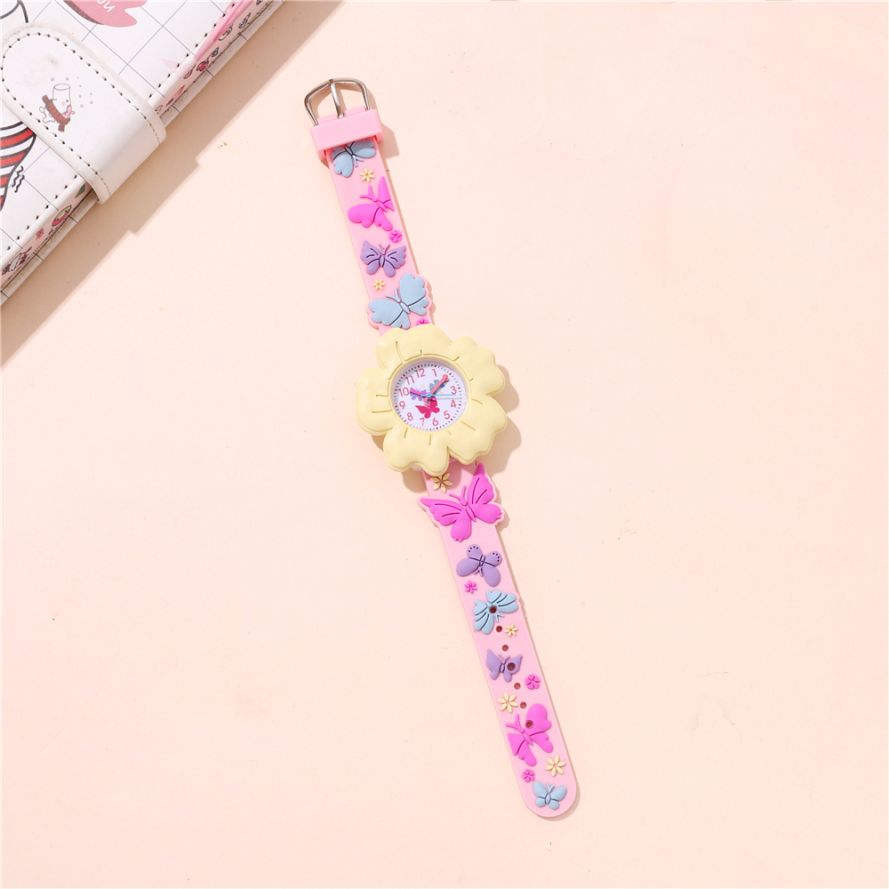 Mignon Fleur Boucle Quartz Enfants Montres display picture 9