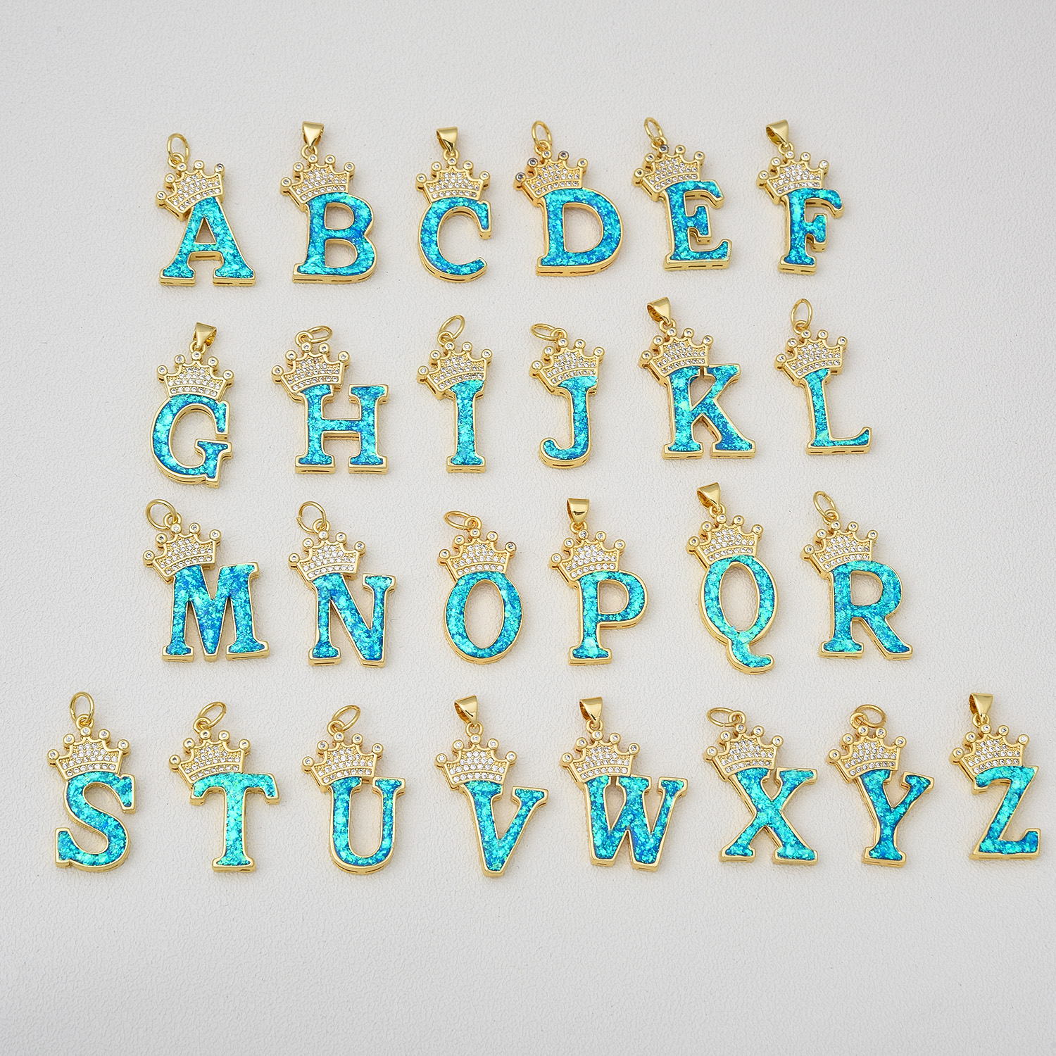 1 Piece Basic Letter Copper Plating Inlay Jewelry Accessories display picture 2