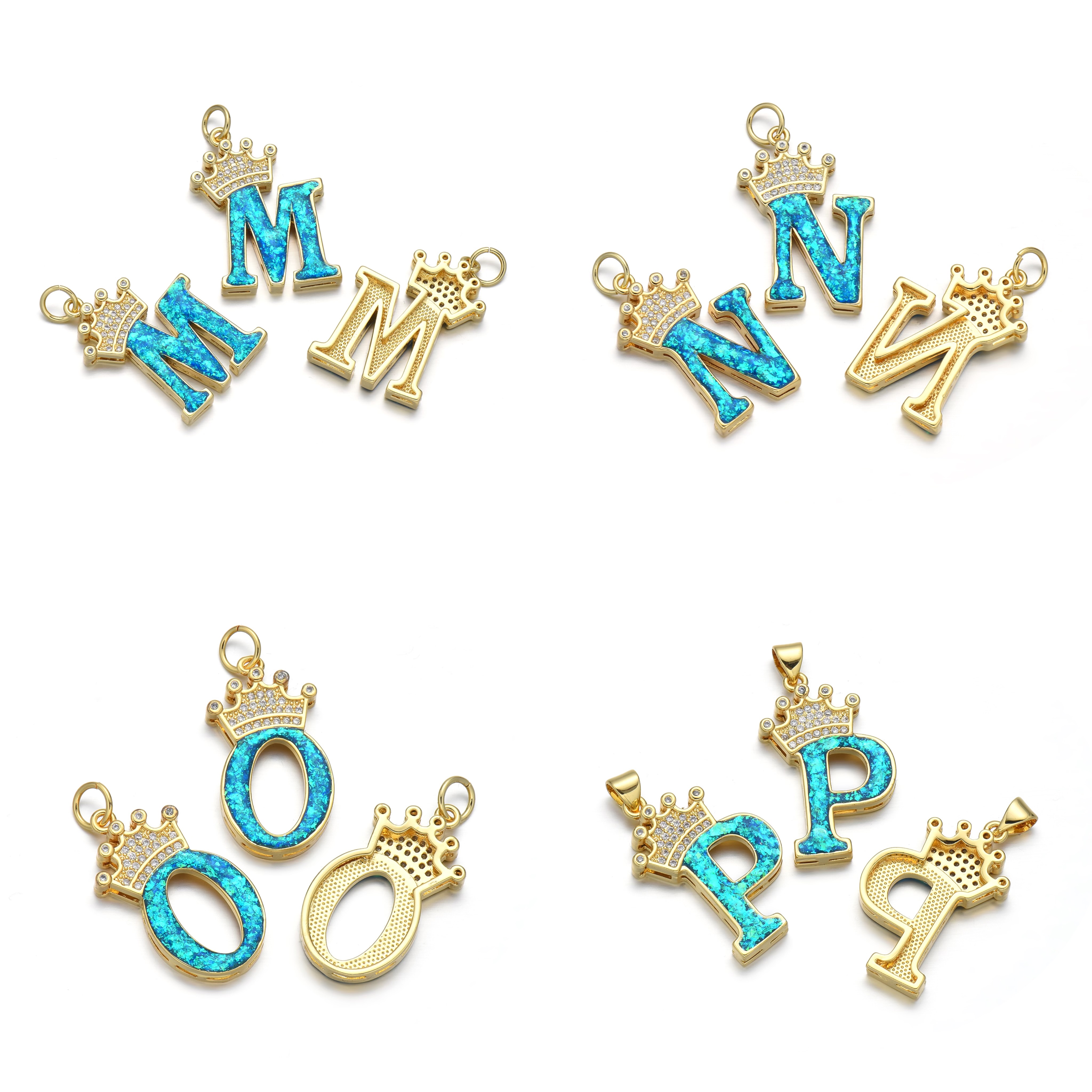 1 Piece Basic Letter Copper Plating Inlay Jewelry Accessories display picture 6