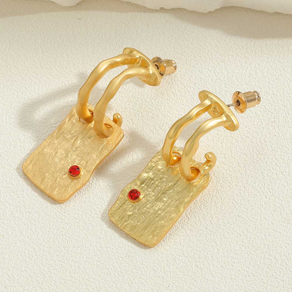 1 Pair Vintage Style Simple Style Commute Pentagram Solid Color Plating Inlay Copper Zircon 14k Gold Plated Ear Cuffs Earrings display picture 3