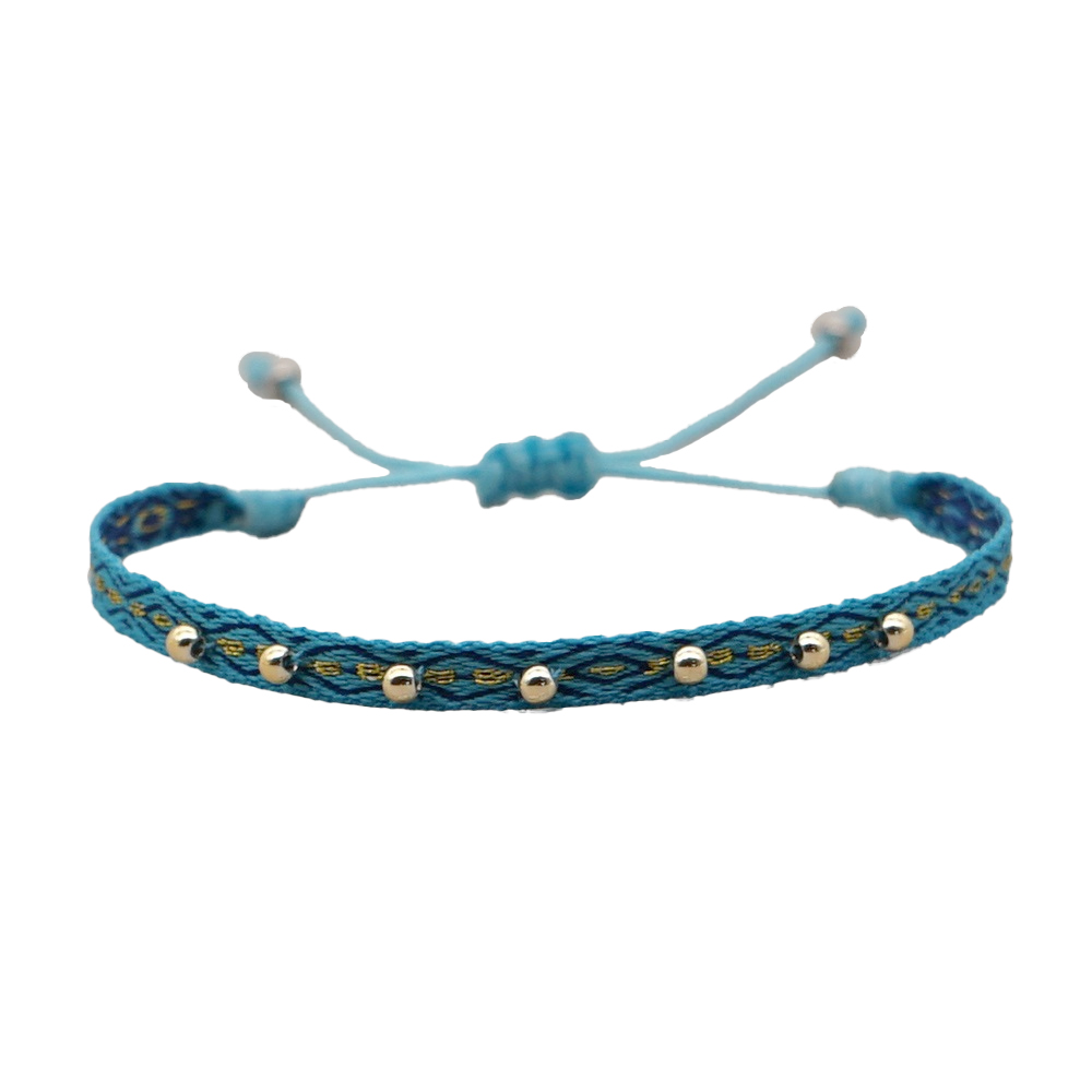 Style Ig Fait Main Bohémien Géométrique Verre En Tissu Tricot Unisexe Bracelets display picture 18