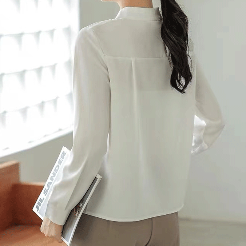 Women's Blouse Long Sleeve Blouses Elegant Solid Color display picture 2