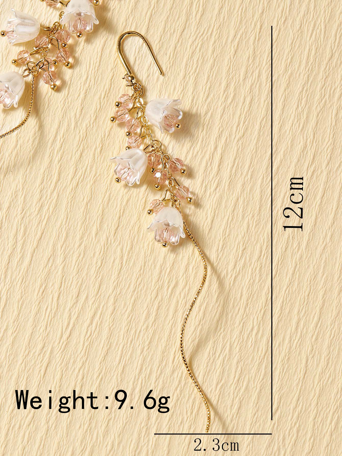 1 Pair Elegant Simple Style Flower Inlay Alloy Artificial Crystal Artificial Rhinestones Drop Earrings display picture 3