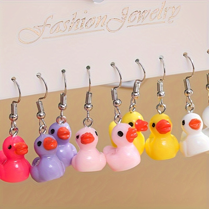 1 Pair Cute Cartoon Resin Drop Earrings display picture 1