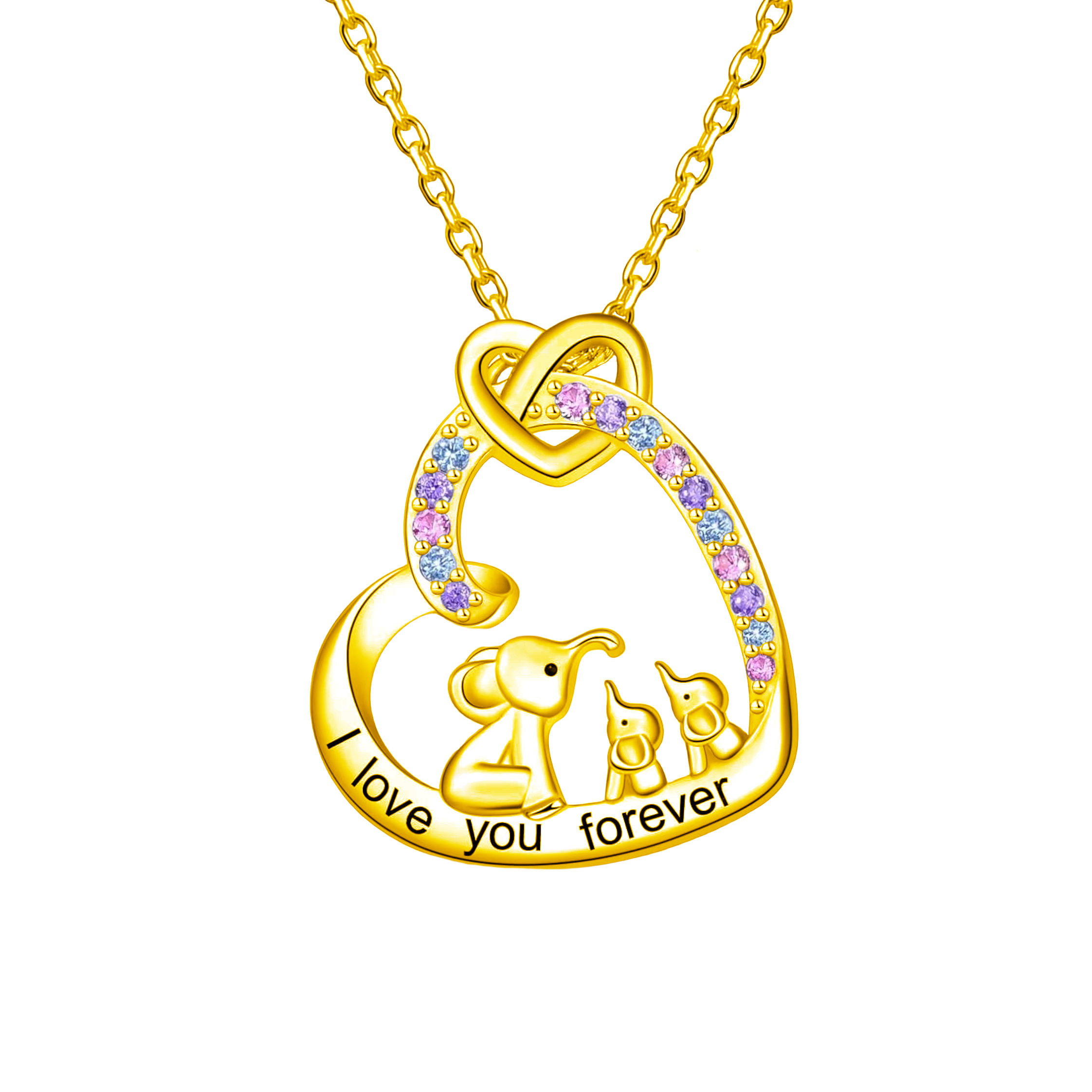 Cute Sweet Heart Shape Alloy Plating Inlay Rhinestones Gold Plated Silver Plated Women's Necklace display picture 6