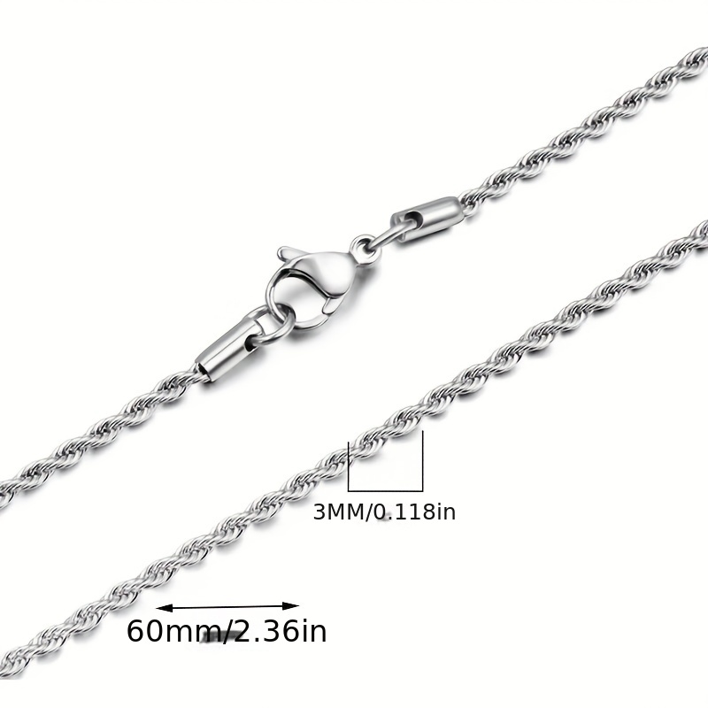 Boyfriend Basic Solid Color Stainless Steel Unisex Necklace display picture 2