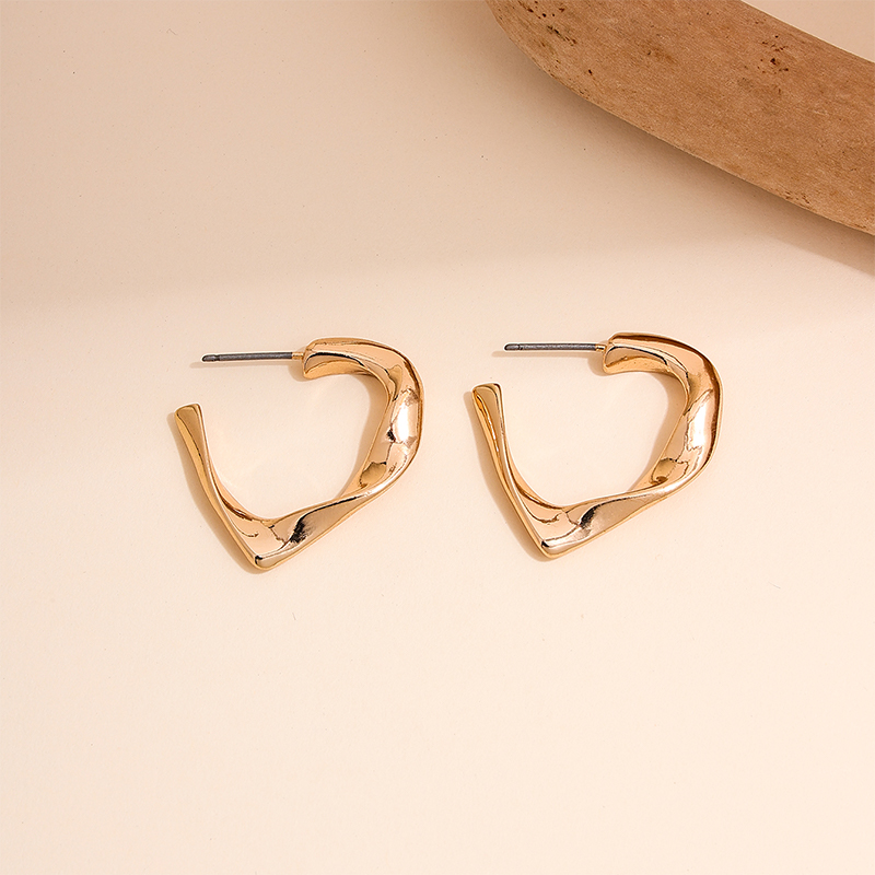 1 Pair Casual Cute Heart Shape Alloy Zinc Earrings display picture 5