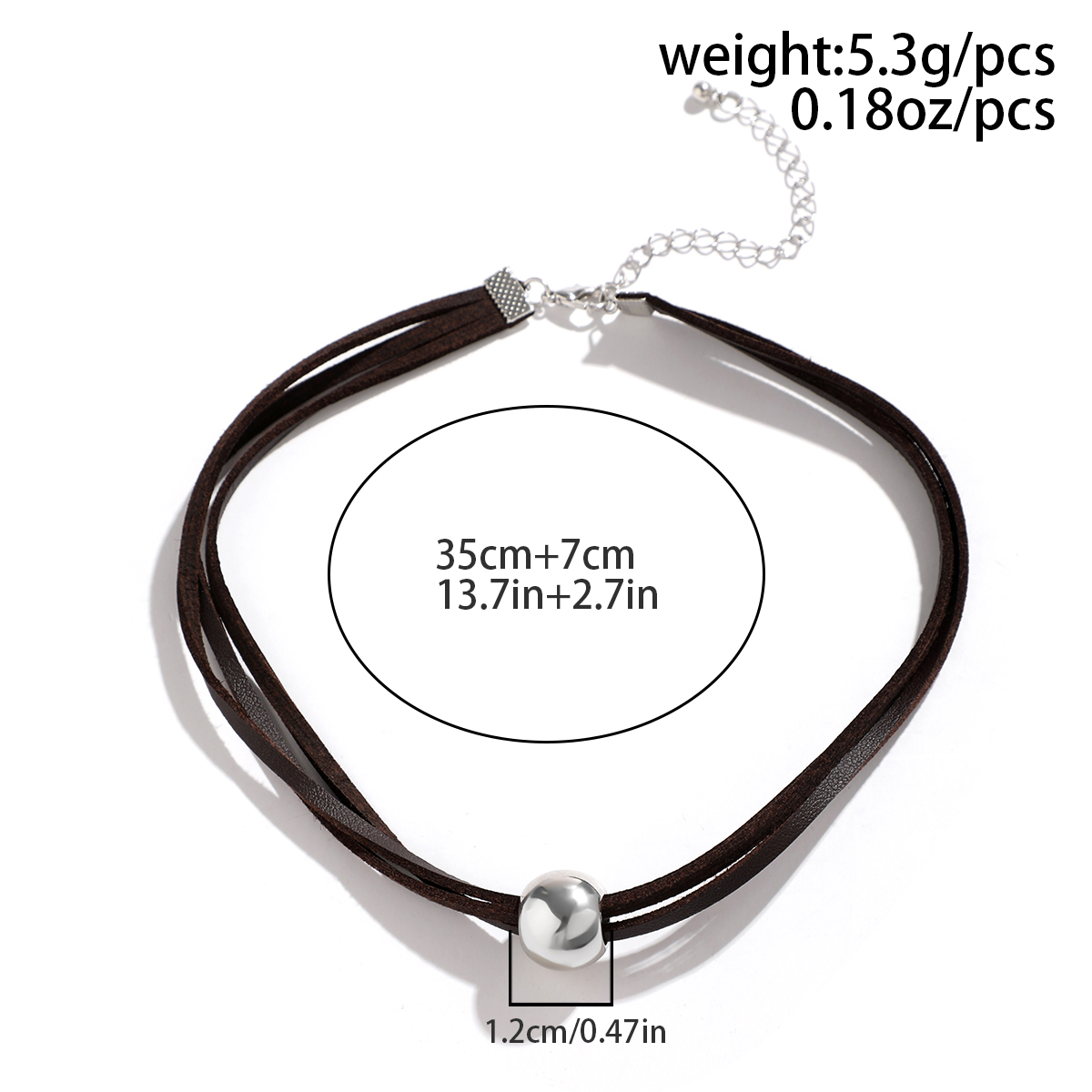 Casual Simple Style Classic Style Round Ccb Korean Velvet Women's Necklace display picture 1