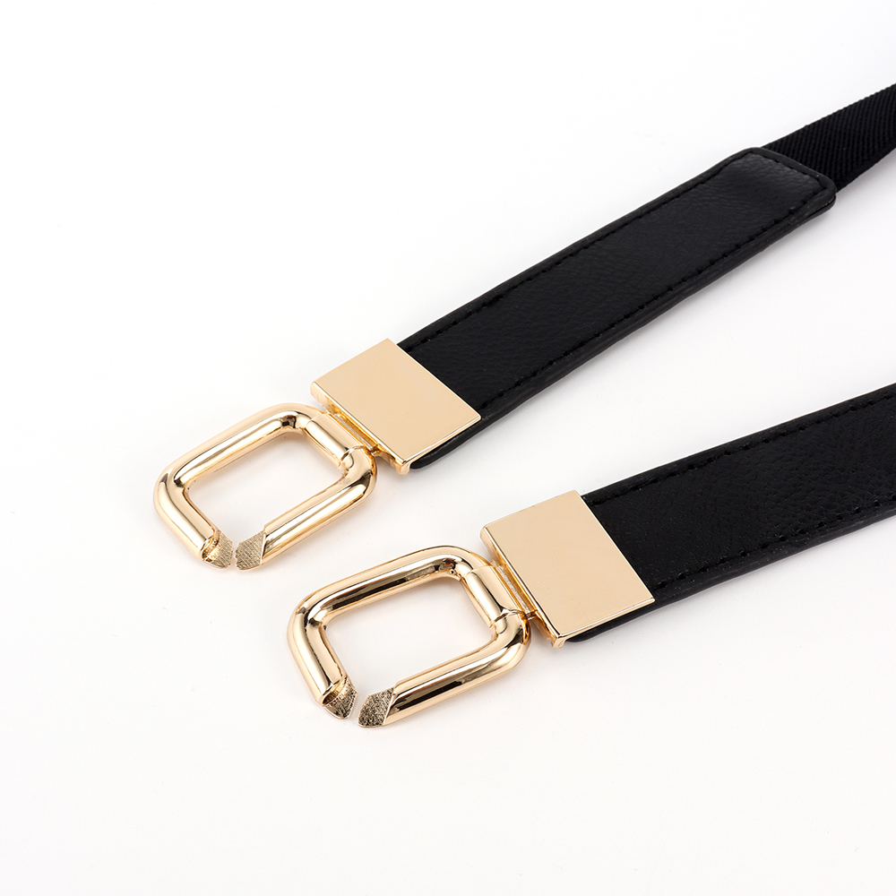 Classic Style Solid Color Alloy Women's Leather Belts display picture 3