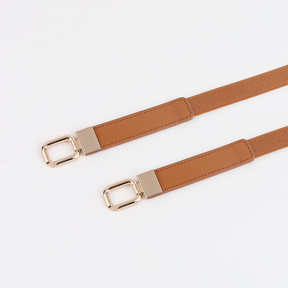 Classic Style Solid Color Alloy Women's Leather Belts display picture 13