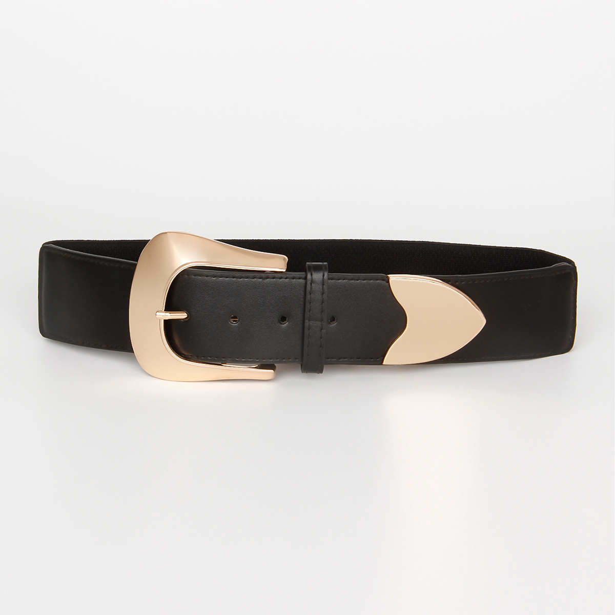 Elegant Formal Commute Color Block Pu Leather Buckle Artificial Leather Women's Leather Belts display picture 5