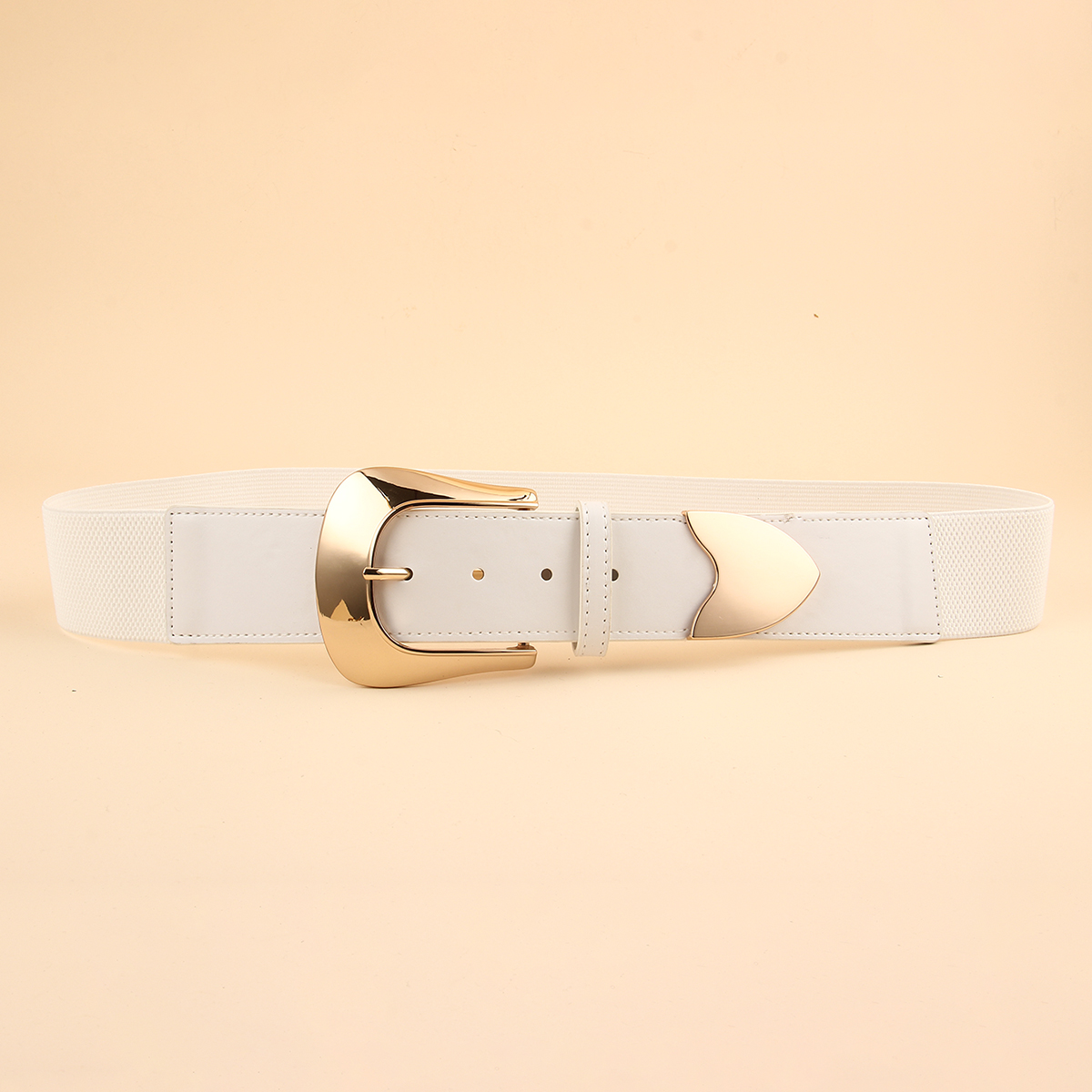 Elegant Formal Commute Color Block Pu Leather Buckle Artificial Leather Women's Leather Belts display picture 7