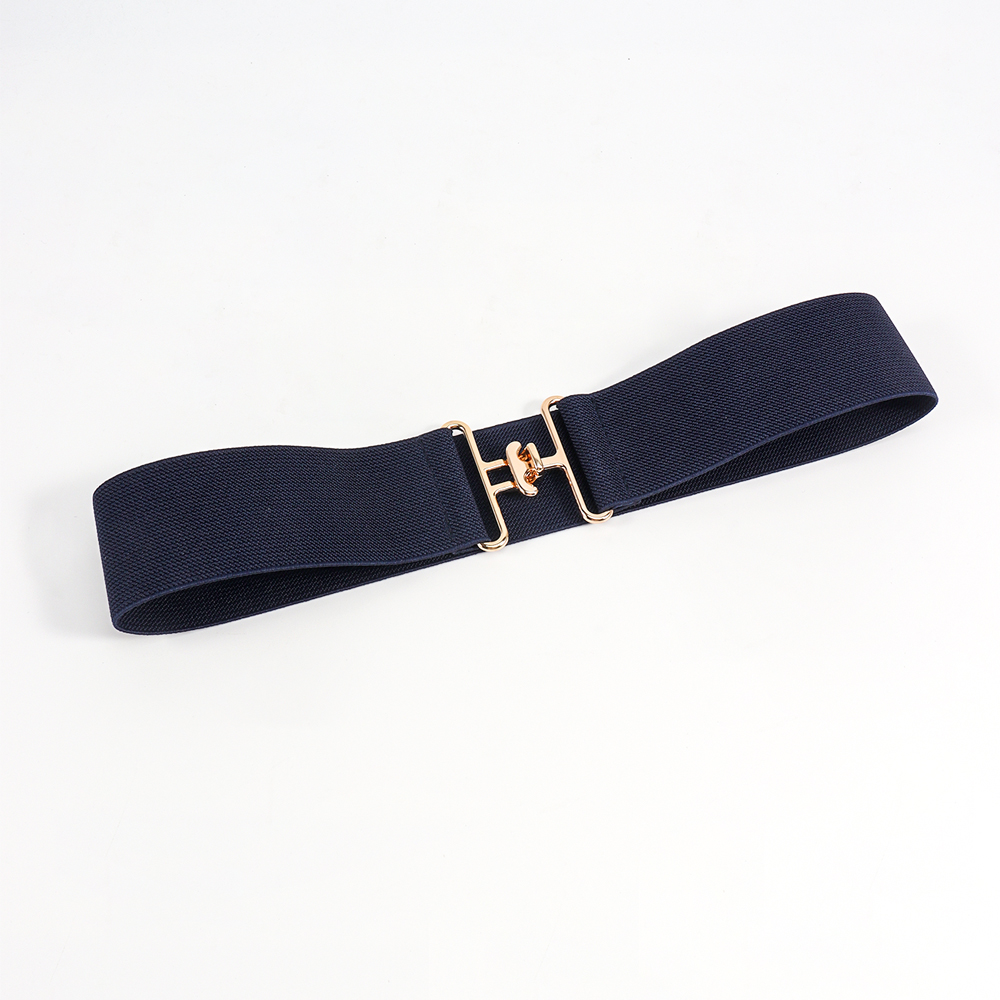 Vacation Formal Simple Style Color Block Alloy Buckle Women's Woven Belts display picture 3