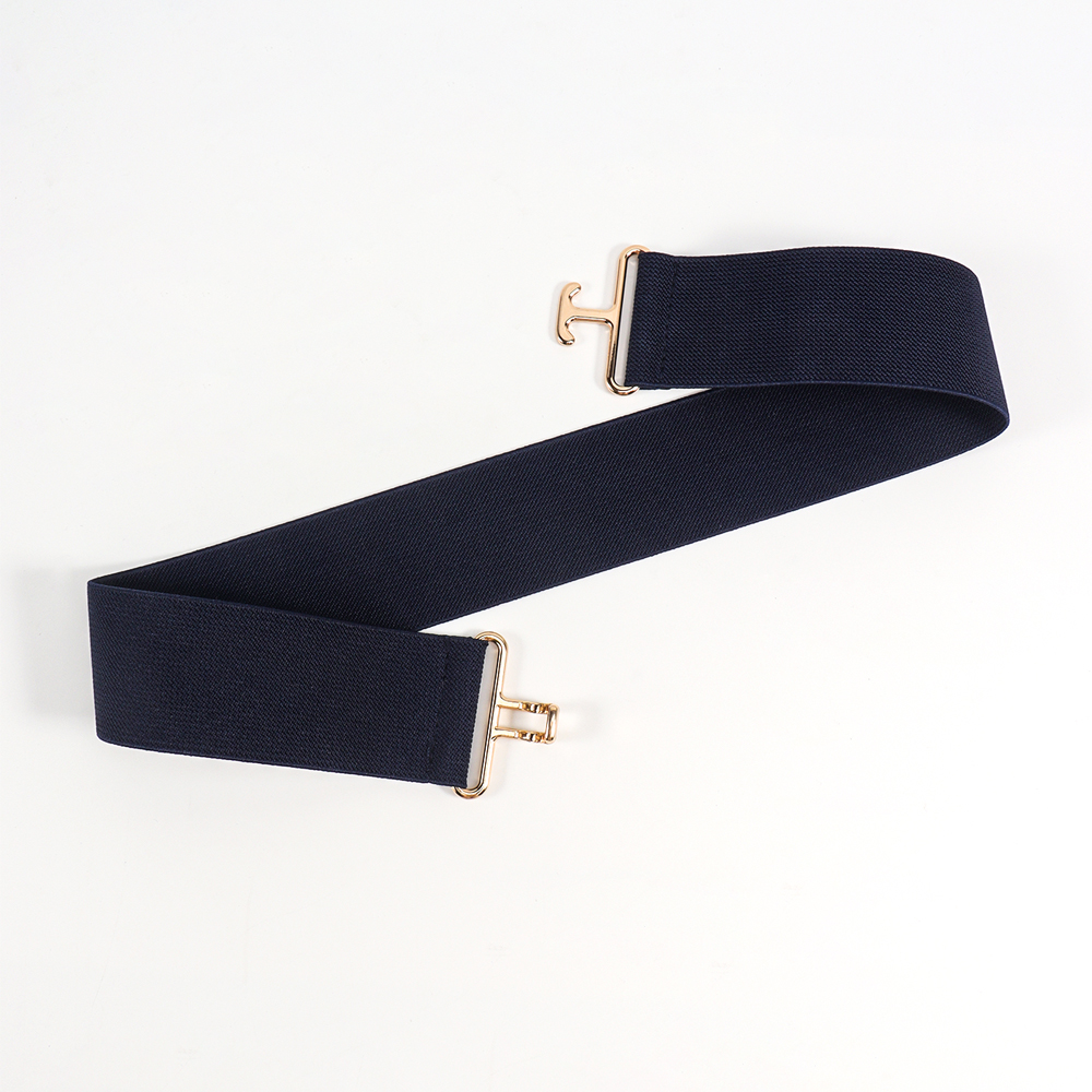 Vacation Formal Simple Style Color Block Alloy Buckle Women's Woven Belts display picture 4