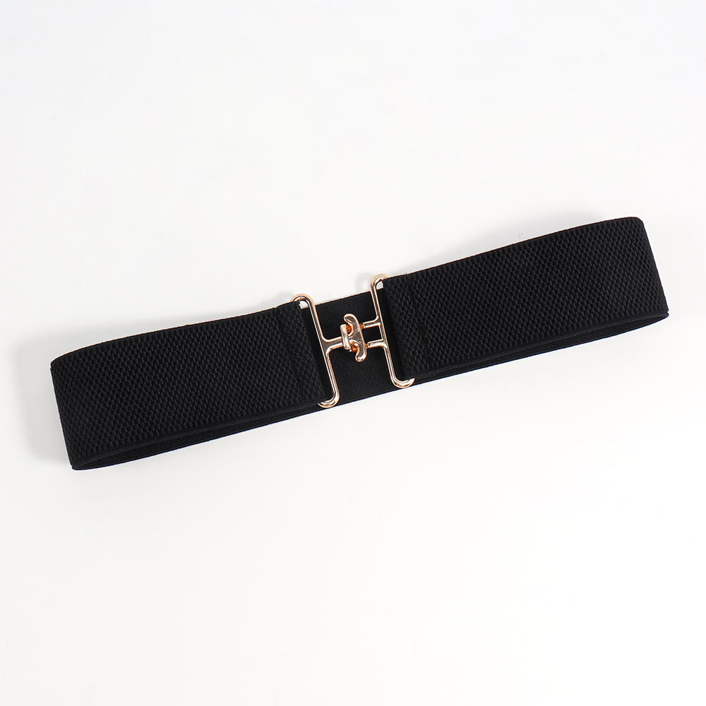 Vacation Formal Simple Style Color Block Alloy Buckle Women's Woven Belts display picture 8
