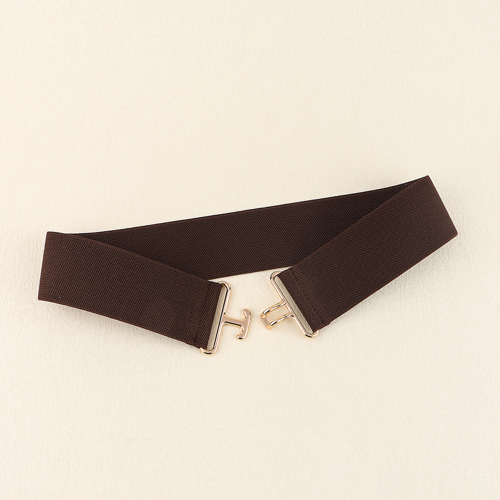 Vacation Formal Simple Style Color Block Alloy Buckle Women's Woven Belts display picture 13