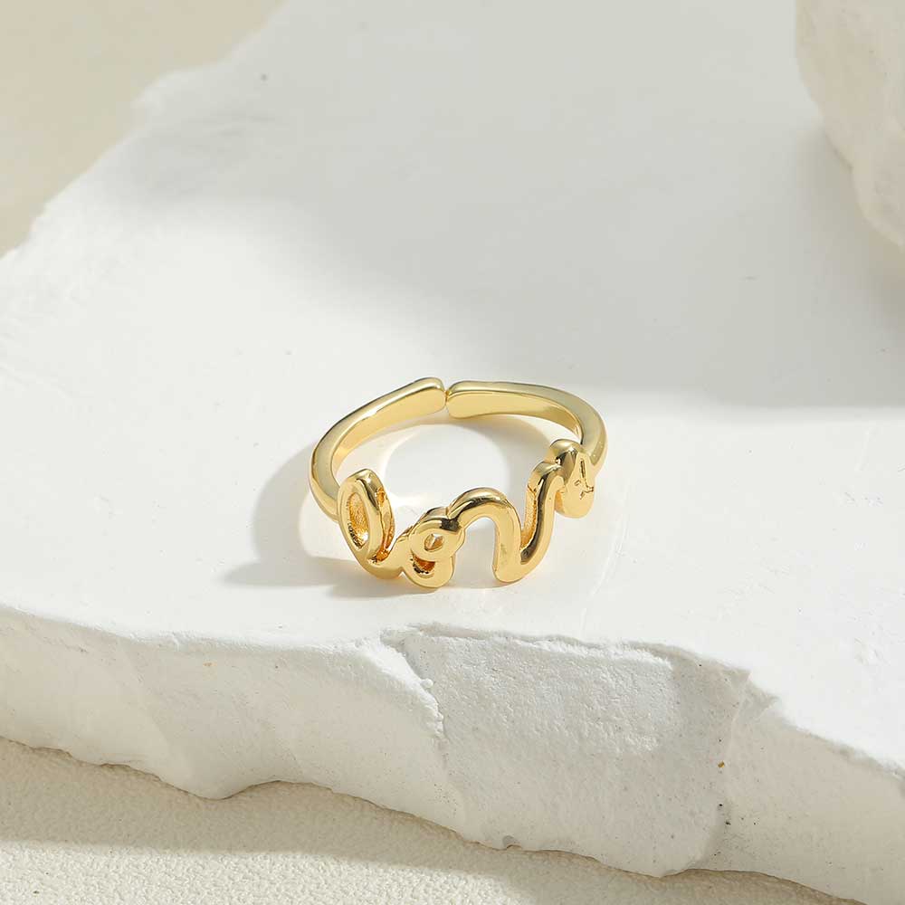 Vintage Style Simple Style Flower Copper Plating 14k Gold Plated Open Rings display picture 3