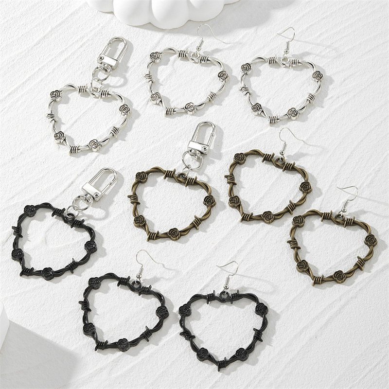 Commute Cool Style Heart Shape Alloy Women's Jewelry Set display picture 7