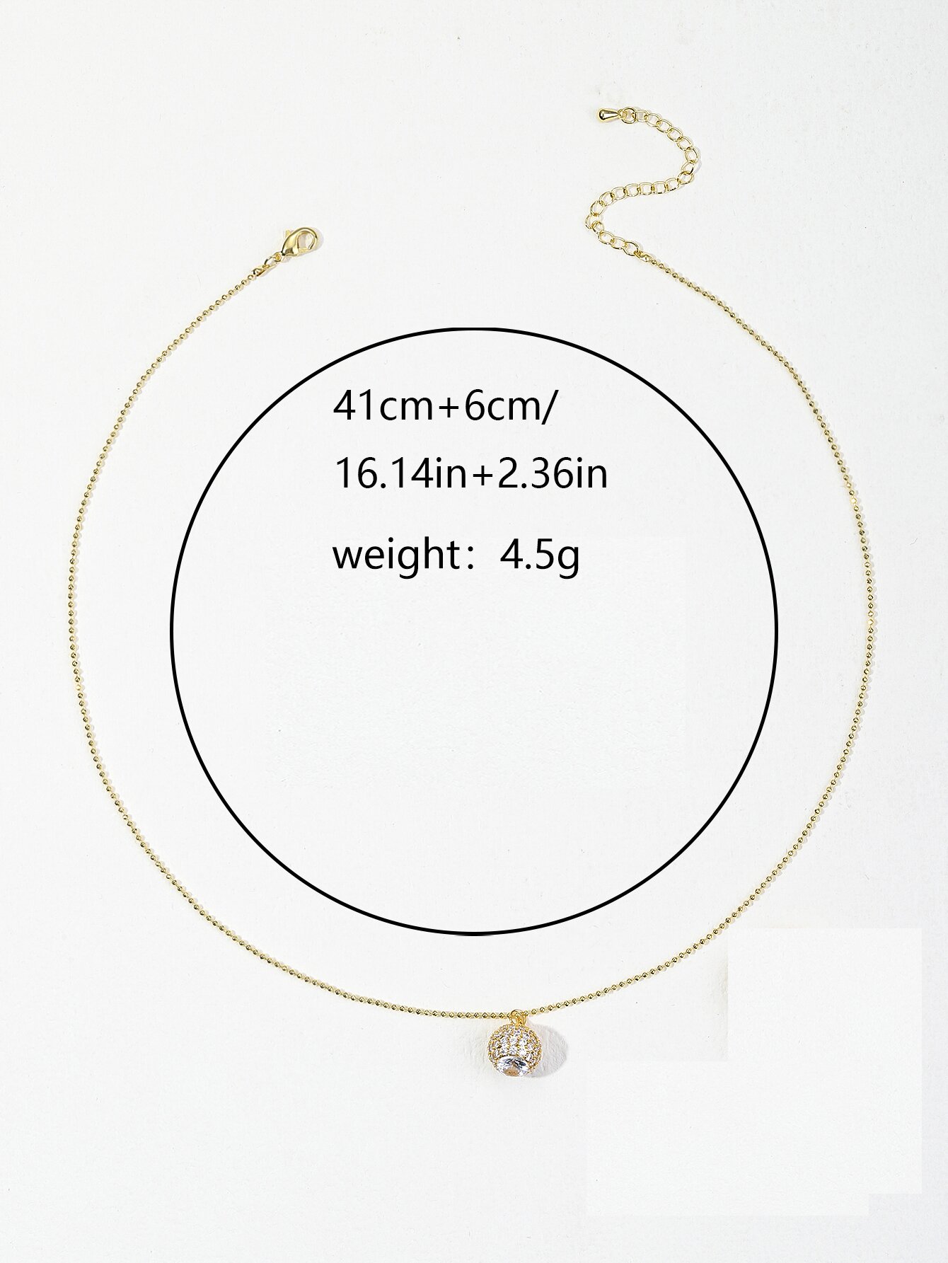 Elegant Luxurious Solid Color Zircon Metal Copper Wholesale Pendant Necklace display picture 14