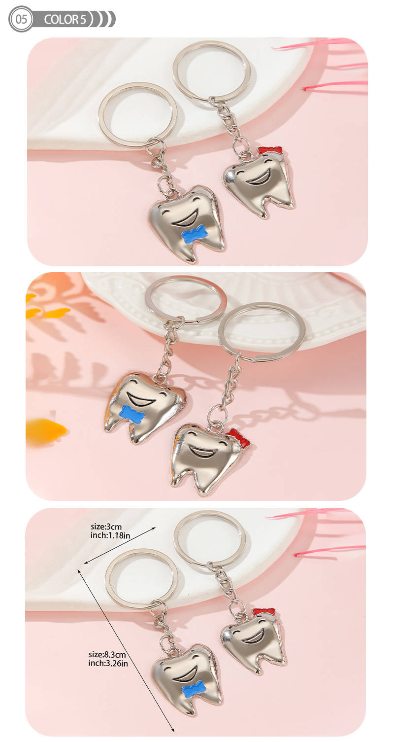 Simple Style Heart Shape Alloy Valentine's Day Keychain display picture 6