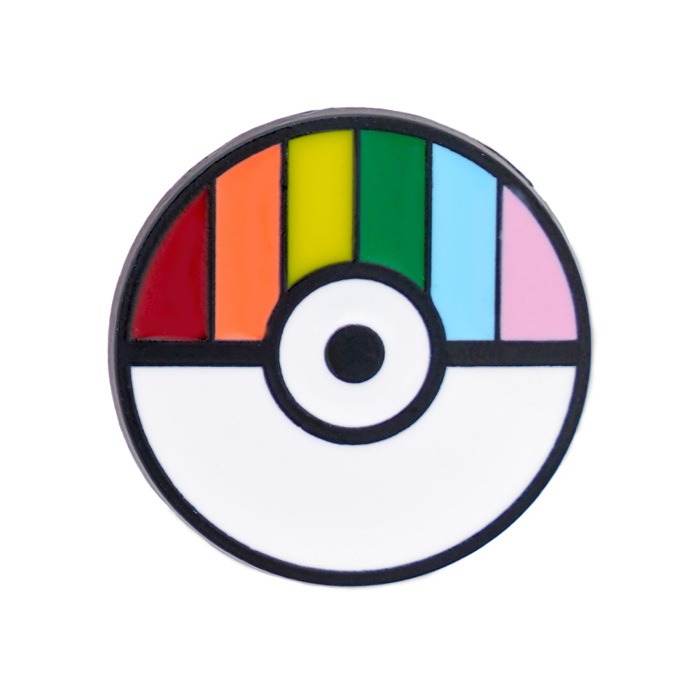 Cute Round Rainbow Metal Unisex Brooches display picture 1
