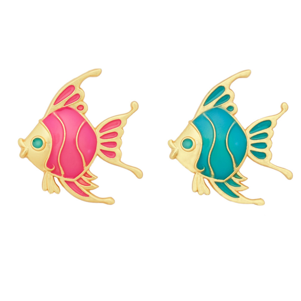 Cute Fish Metal Unisex Brooches display picture 1