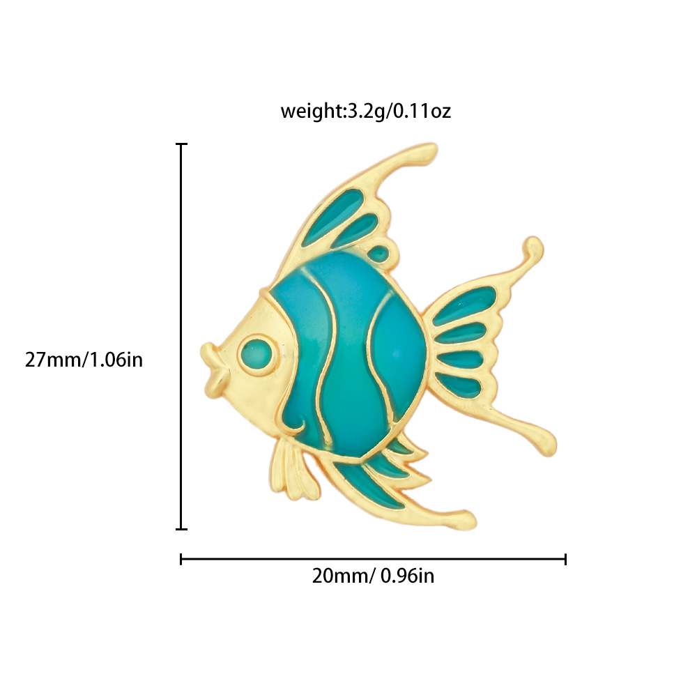 Cute Fish Metal Unisex Brooches display picture 4