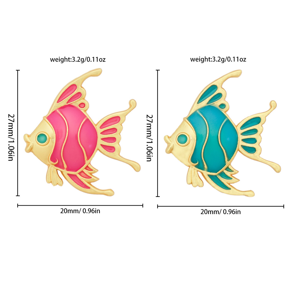 Cute Fish Metal Unisex Brooches display picture 2