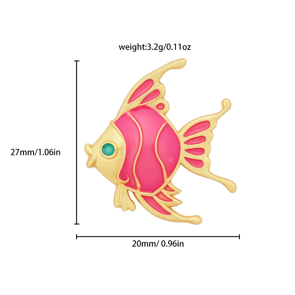 Cute Fish Metal Unisex Brooches display picture 5