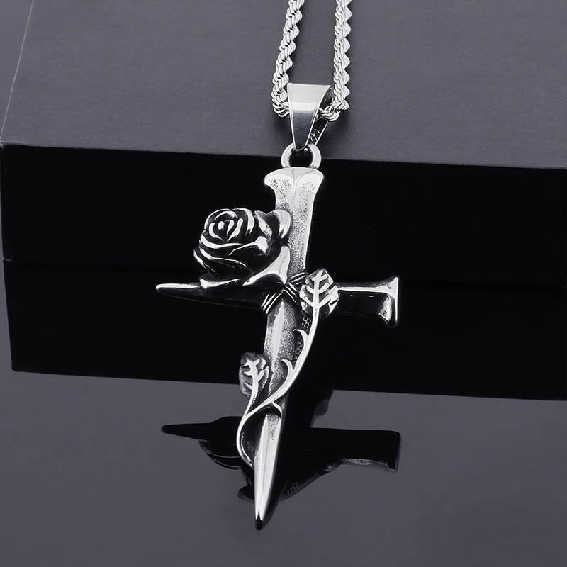 Basic Cross Stainless Steel Polishing Unisex Charms display picture 2