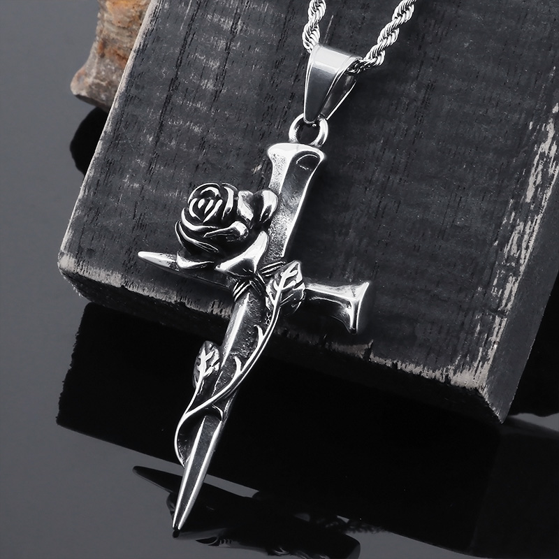 Basic Cross Stainless Steel Polishing Unisex Charms display picture 5