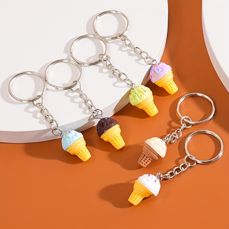 Cute Ice Cream Resin Keychain display picture 4
