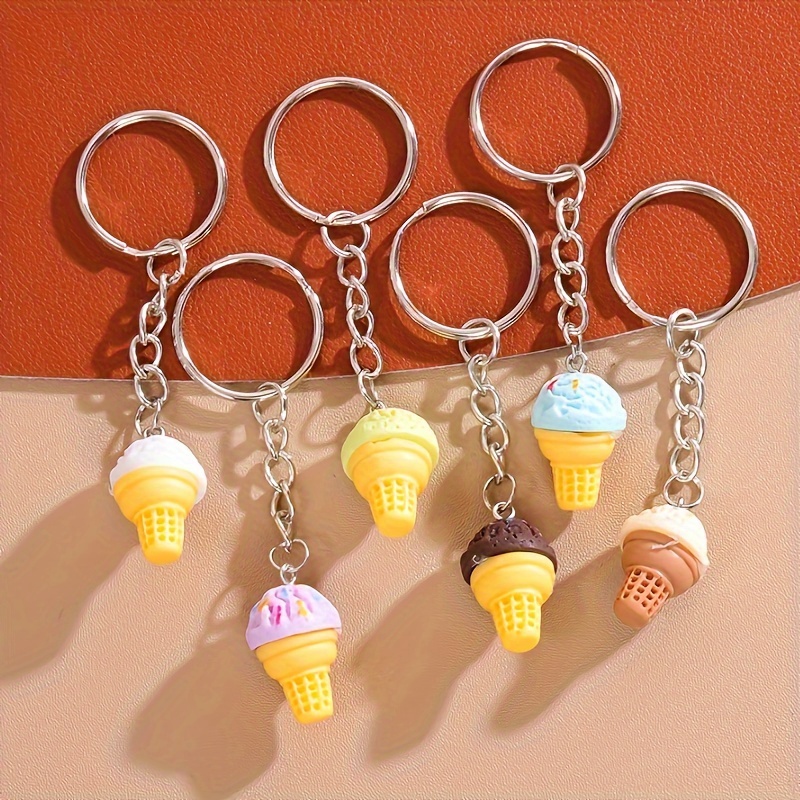 Cute Ice Cream Resin Keychain display picture 5