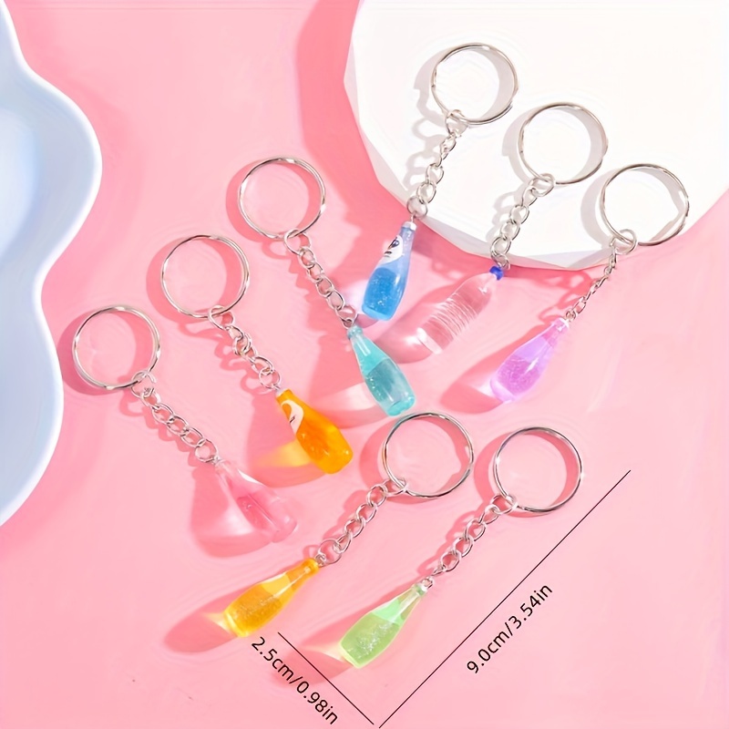 Cute Bottle Resin Keychain display picture 5