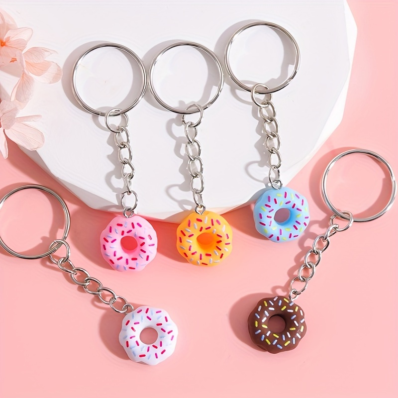 Cute Donuts Resin Keychain display picture 5