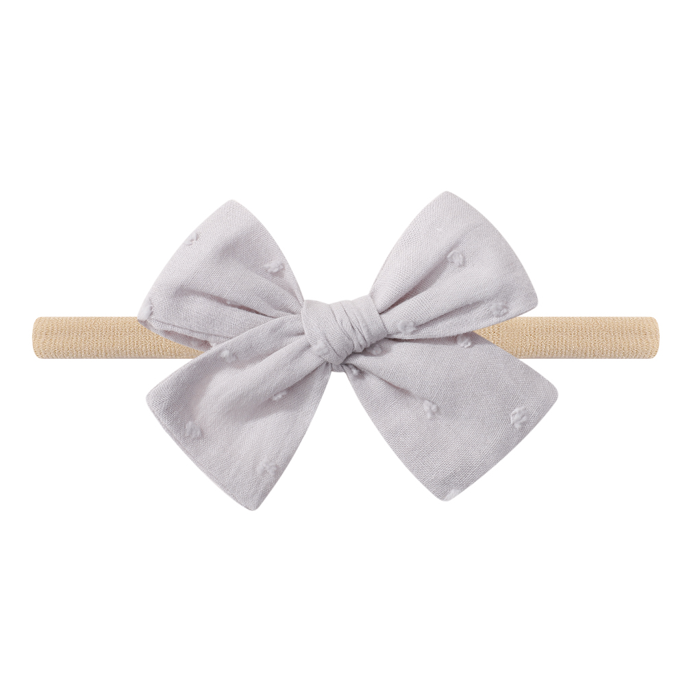 Girl's Princess Cute Pastoral Plaid Bow Knot Daisy Linen Cloth Hair Clip display picture 12