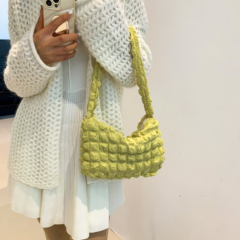 Women's Canvas Solid Color Vintage Style Classic Style Square Zipper Shoulder Bag display picture 10