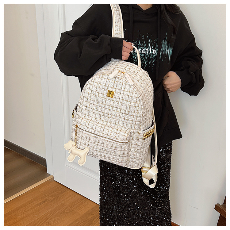 Plaid Casual Daily Shopping Women's Backpack display picture 1