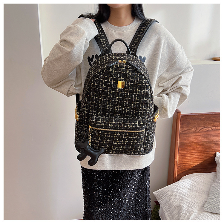 Plaid Casual Daily Shopping Women's Backpack display picture 2