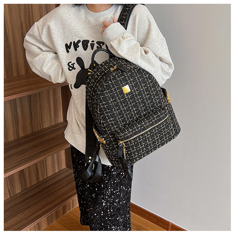 Plaid Casual Daily Shopping Women's Backpack display picture 3