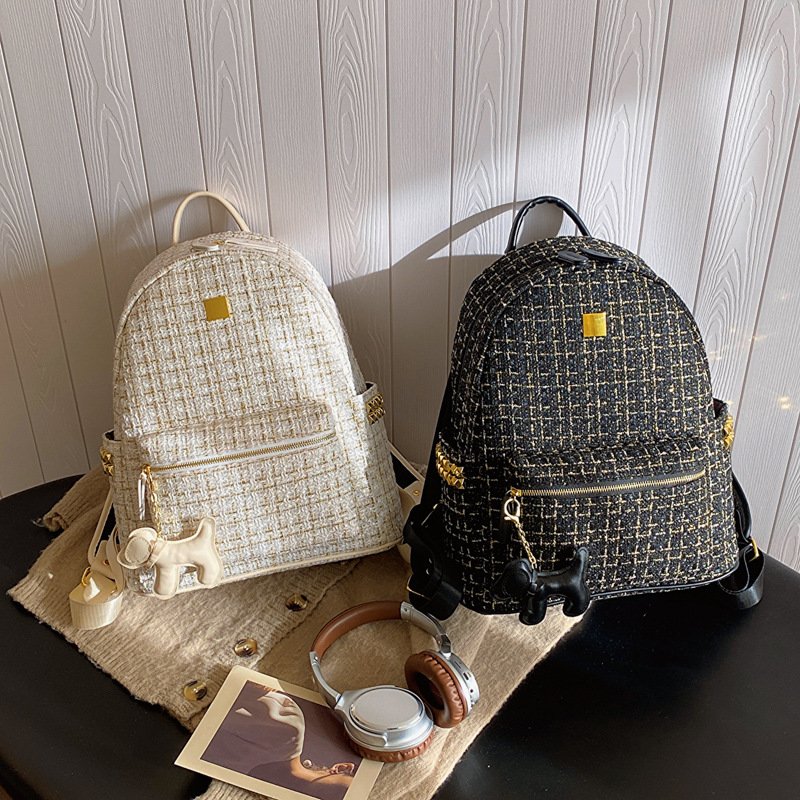 Plaid Casual Daily Shopping Women's Backpack display picture 4