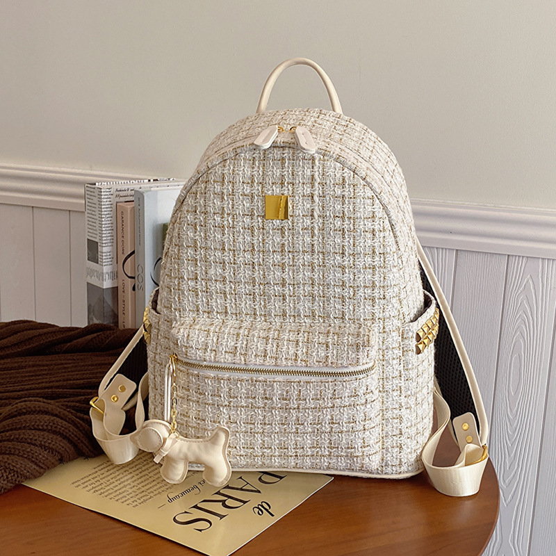 Plaid Casual Daily Shopping Women's Backpack display picture 5