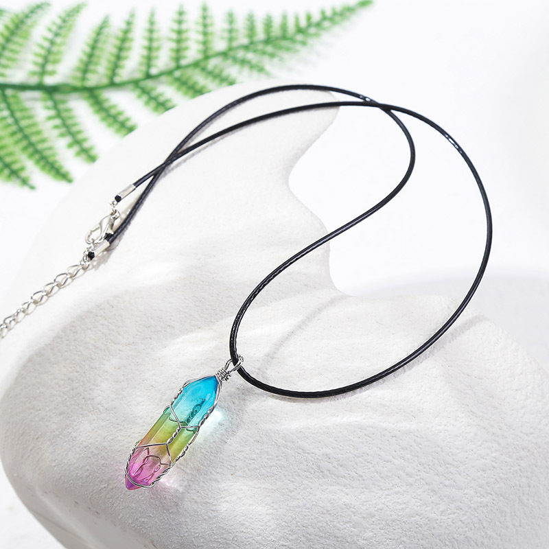 Ig Style Simple Style Geometric Artificial Crystal Women's Pendant Necklace display picture 4