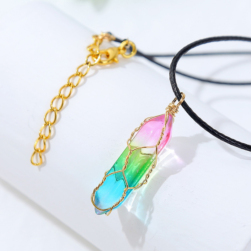Ig Style Simple Style Geometric Artificial Crystal Women's Pendant Necklace display picture 6