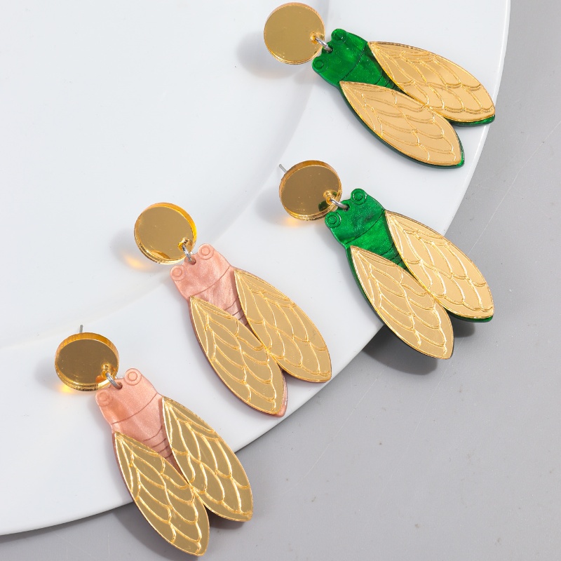 1 Pair Ig Style Simple Style Insect Arylic Drop Earrings display picture 5