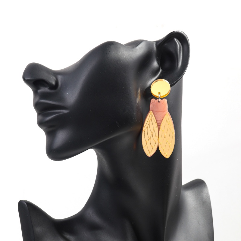 1 Pair Ig Style Simple Style Insect Arylic Drop Earrings display picture 2