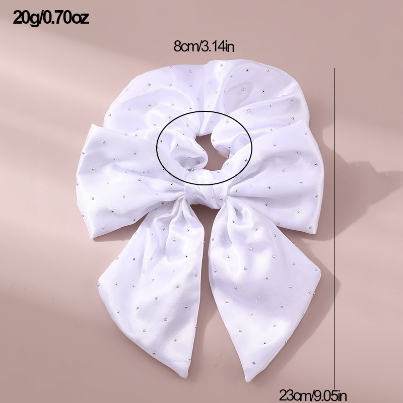 Women's Simple Style Solid Color Cloth Bowknot Hair Tie display picture 6