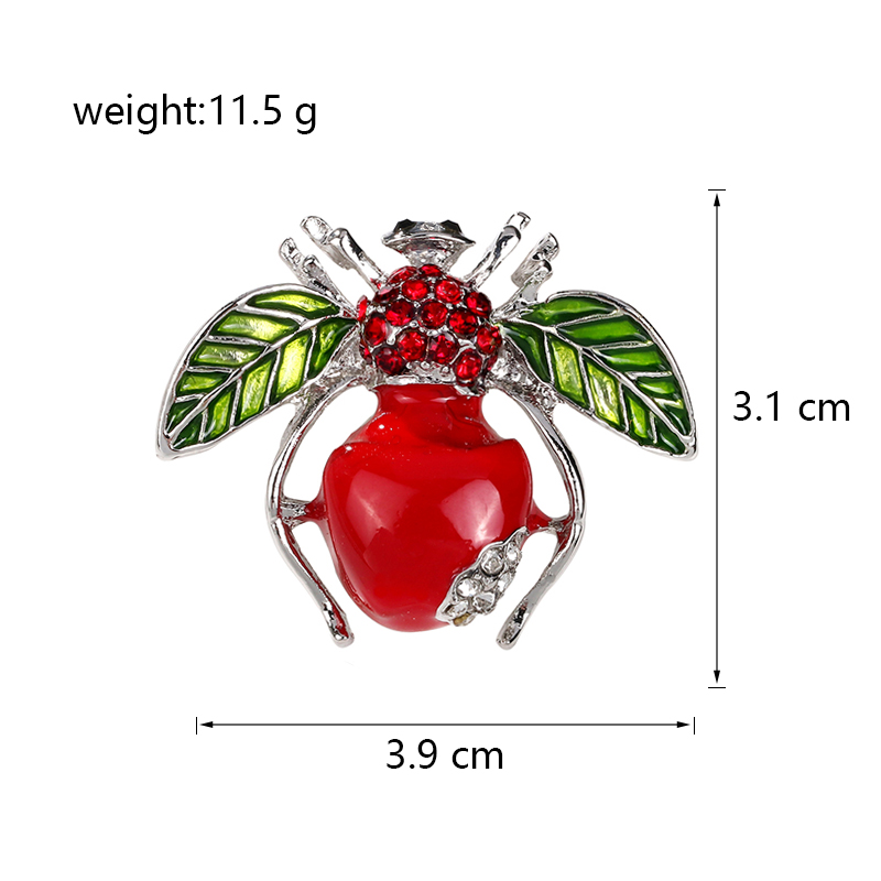 Cartoon Style Animal Fruit Bee Alloy Unisex Corsage Brooches Collar Pin display picture 8
