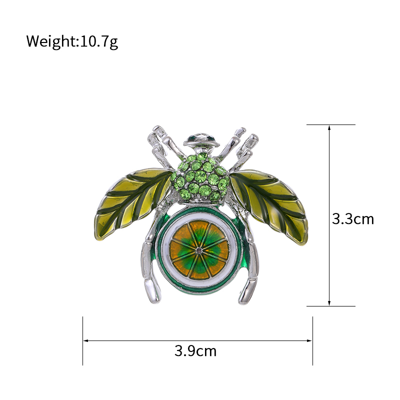 Cartoon Style Animal Fruit Bee Alloy Unisex Corsage Brooches Collar Pin display picture 14